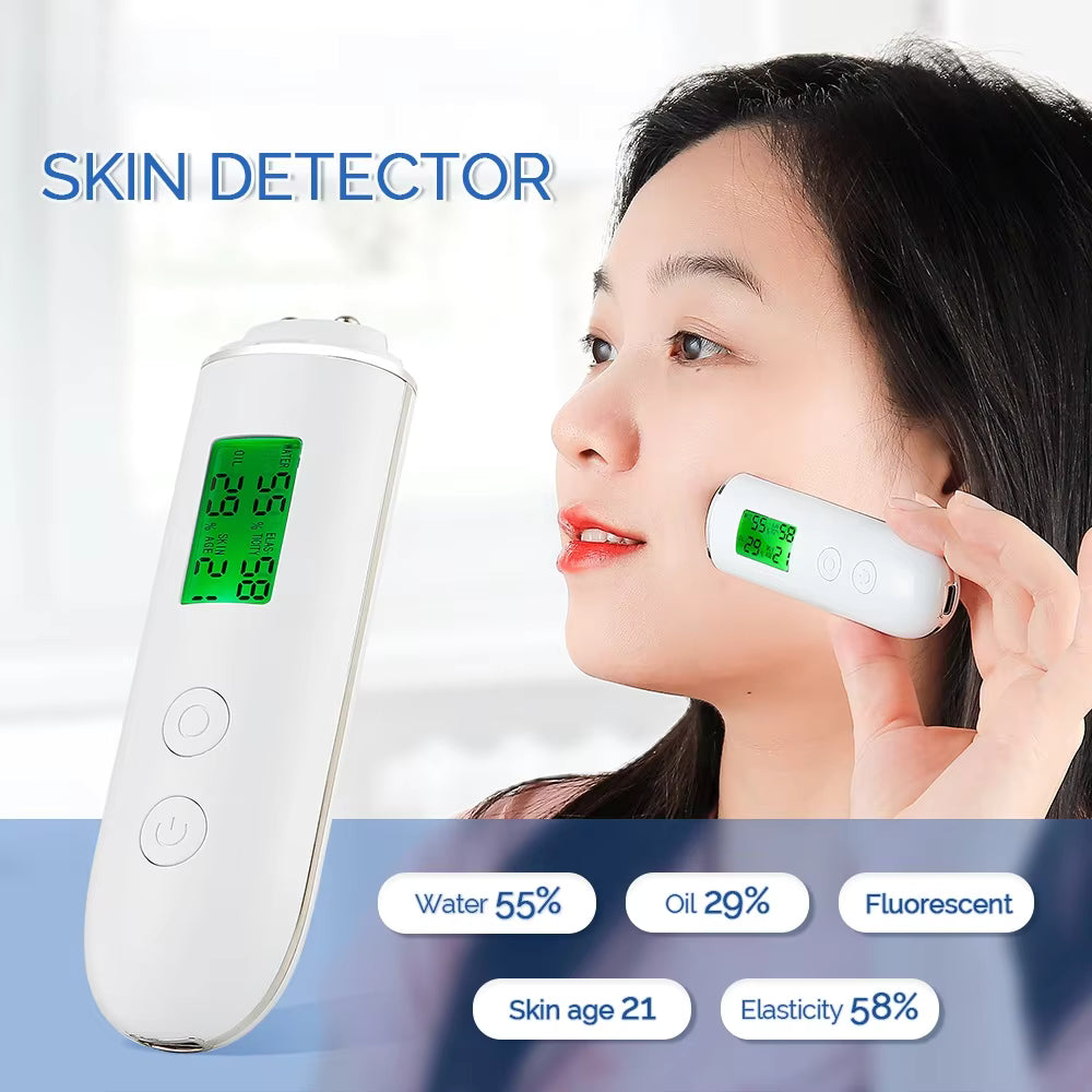 Digital Skin Moisture, Oil & Fluorescent Agent Analyzer
