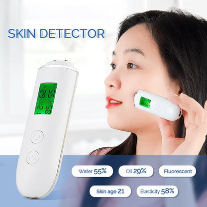 Digital Skin Moisture, Oil & Fluorescent Agent Analyzer