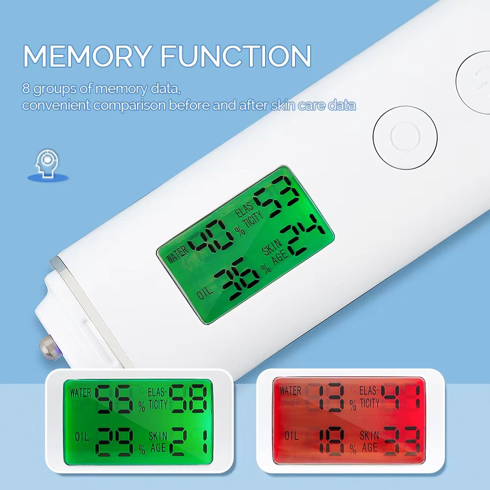 Digital Skin Moisture, Oil & Fluorescent Agent Analyzer
