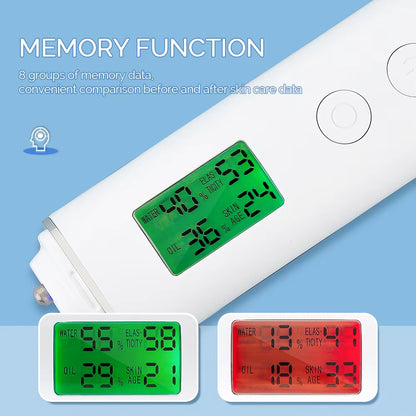 Digital Skin Moisture, Oil & Fluorescent Agent Analyzer