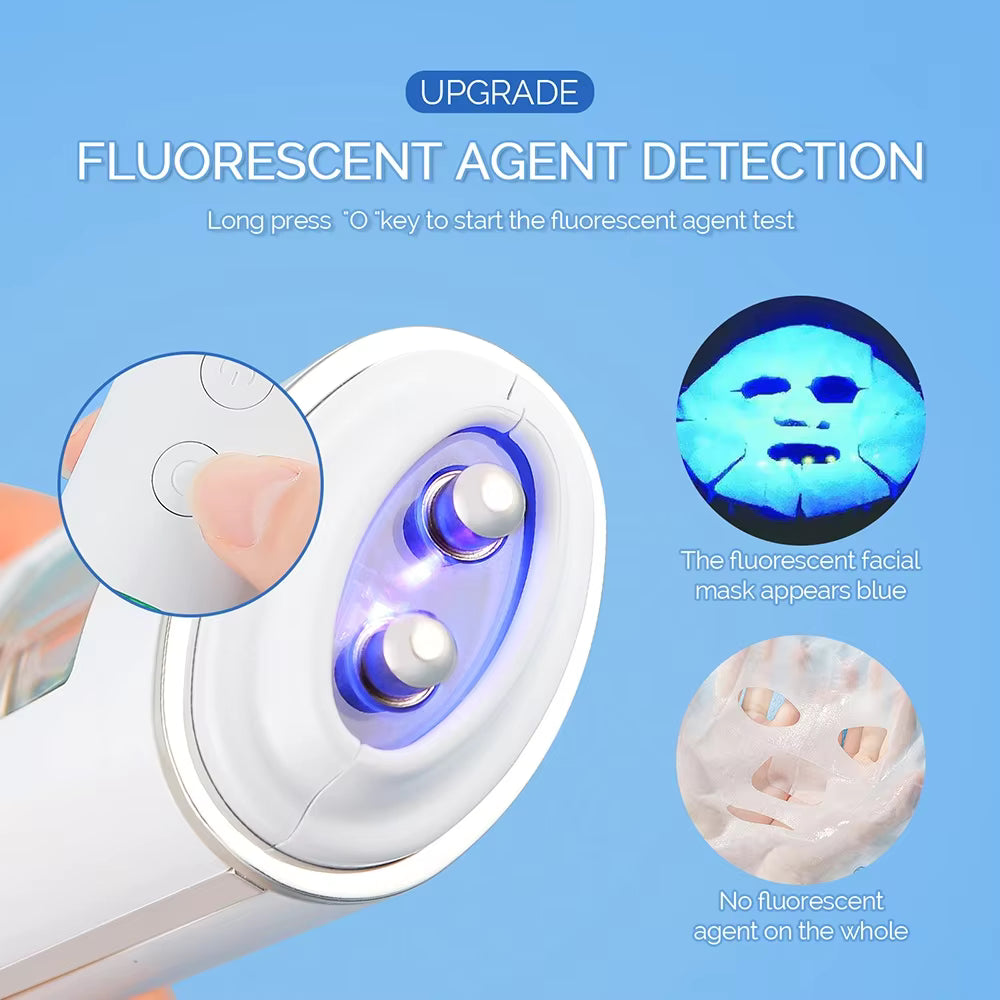 Digital Skin Moisture, Oil & Fluorescent Agent Analyzer