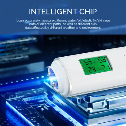 Digital Skin Moisture, Oil & Fluorescent Agent Analyzer